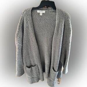 Tommy Bahama Cozy Gray Women's Oversized Cardigan Sweater